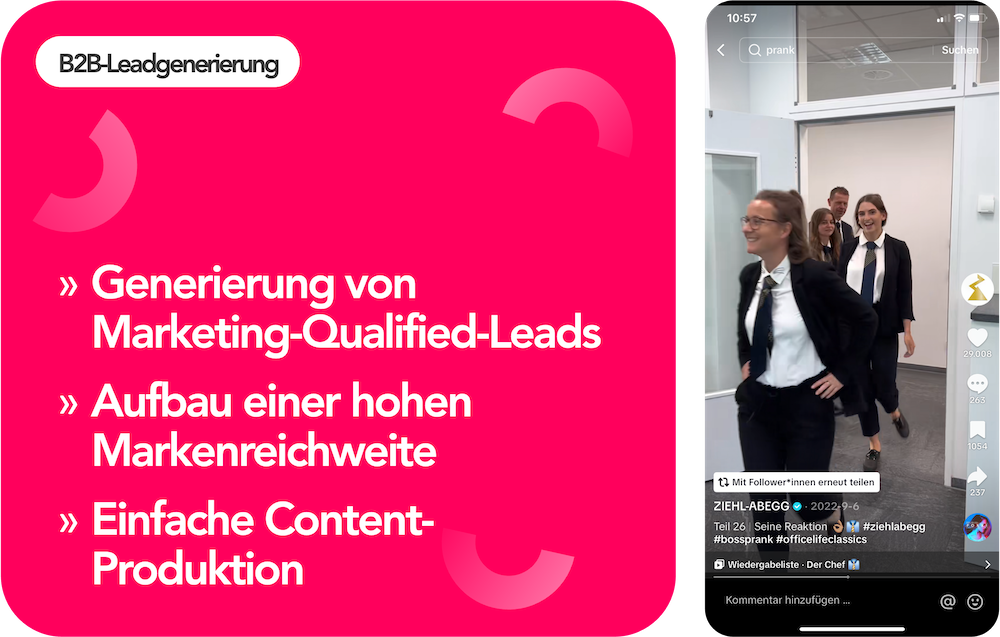 Vorteile von B2B-Leadgenerierung mit TikTok