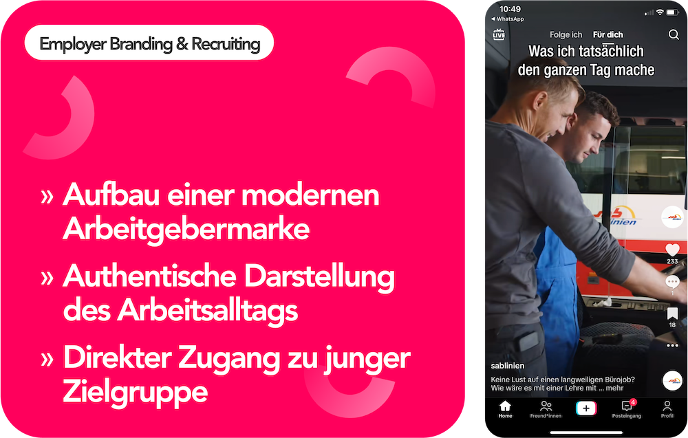 Vorteile von Employer Branding und Recruiting mit TikTok