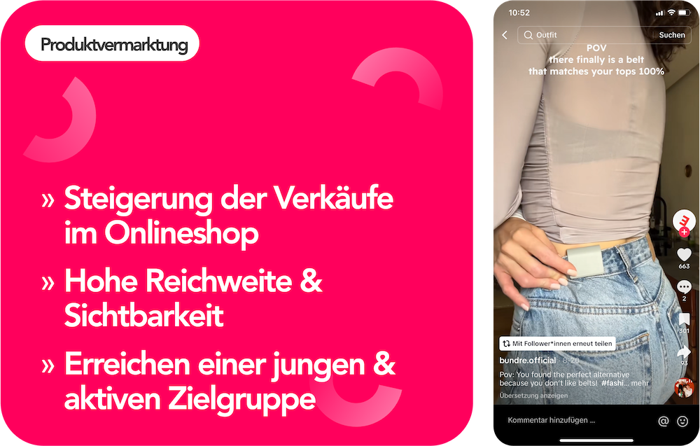 Vorteile von Produktvermarktung über TikTok